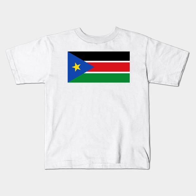 Flag of South Sudan Kids T-Shirt by COUNTRY FLAGS